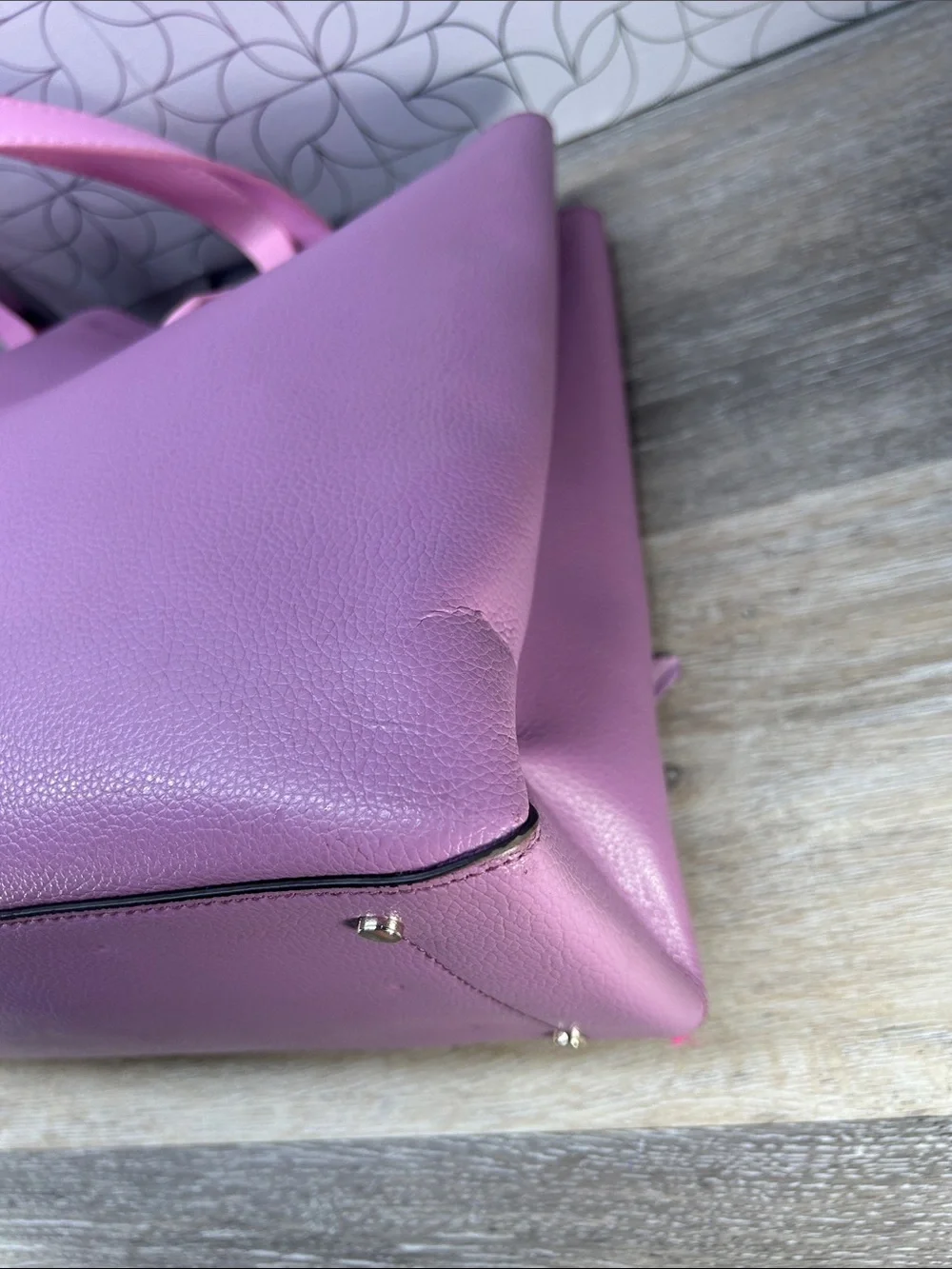 Kate Spade pink purple tote bag